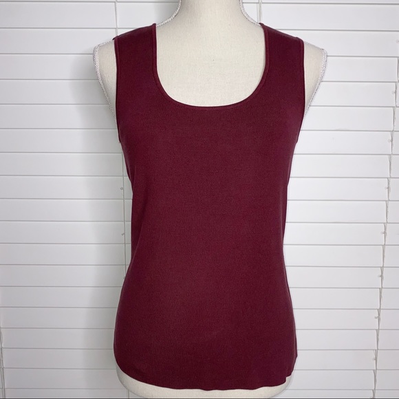 Ann Taylor Ribbed Silk Blend Tank Top - Picture 2 of 7